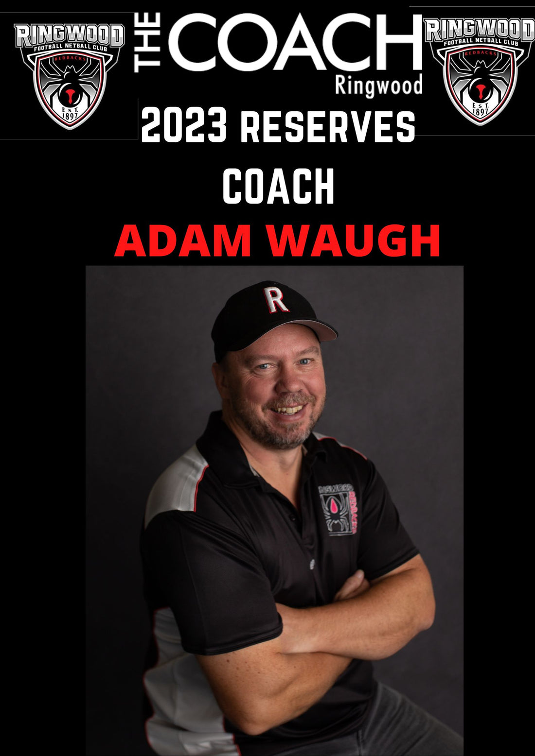 Adam Waugh to coach the reserves in 2023!