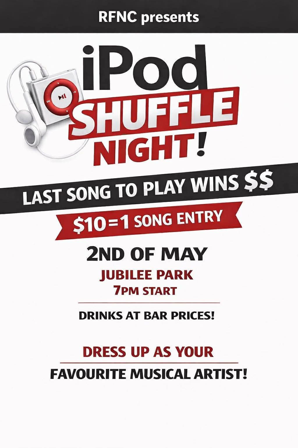 Redbacks iPod shuffle